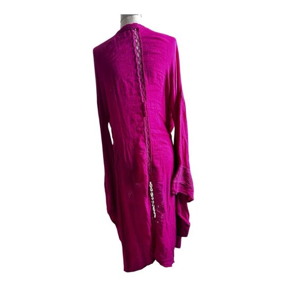 Jen’s Pirate Booty Revolve Magenta Duster Robe Size XS Beachy Coastal Boho - Picture 6 of 12